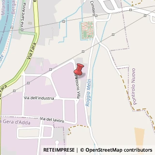 Mappa Via Vittorio Villa, 3, 24040 Canonica d'Adda, Bergamo (Lombardia)