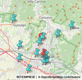 Mappa Via del Molino, 25127 Brescia BS, Italia (4.16077)