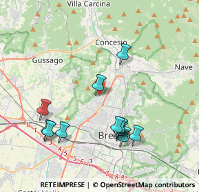 Mappa Via del Molino, 25127 Brescia BS, Italia (3.98333)