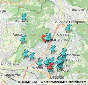 Mappa Via del Molino, 25127 Brescia BS, Italia (2.1195)
