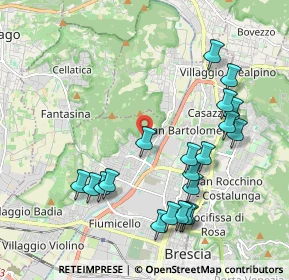 Mappa Via del Molino, 25127 Brescia BS, Italia (2.167)