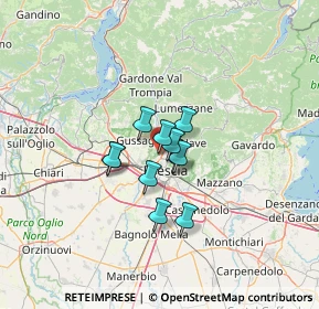 Mappa Via del Molino, 25127 Brescia BS, Italia (7.61091)