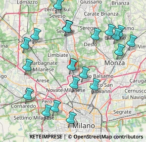 Mappa Via Siena, 20037 Paderno Dugnano MI, Italia (9.0705)