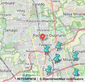 Mappa Via Siena, 20037 Paderno Dugnano MI, Italia (3.29455)