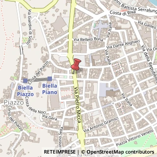 Mappa Via Pietro Micca, 37, 13900 Biella, Biella (Piemonte)