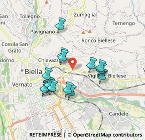 Mappa Via Valdengo, 13900 Biella BI, Italia (1.55071)