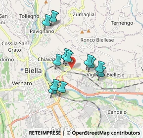 Mappa Via Valdengo, 13900 Biella BI, Italia (1.49846)
