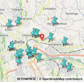 Mappa Via Valdengo, 13900 Biella BI, Italia (2.2095)