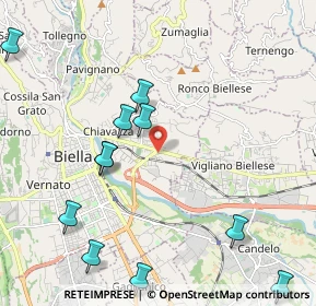 Mappa Via Valdengo, 13900 Biella BI, Italia (2.53091)