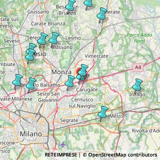 Mappa Via Euclide, 20864 Agrate Brianza MB, Italia (9.86286)