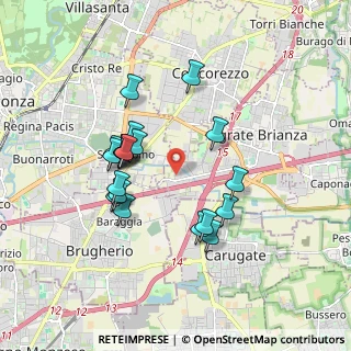 Mappa Via Euclide, 20864 Agrate Brianza MB, Italia (1.609)