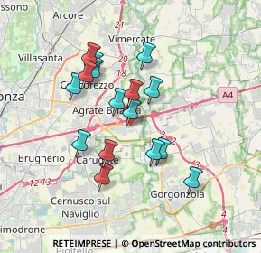 Mappa Via R. Sanzio, 20867 Caponago MB, Italia (3.00188)