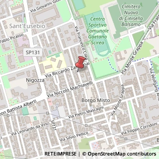 Mappa Via Giovanni Battista Pergolesi,  19, 20124 Cinisello Balsamo, Milano (Lombardia)