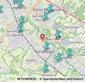 Mappa Via Vincenzo Gioberti, 20015 Parabiago MI, Italia (2.55615)