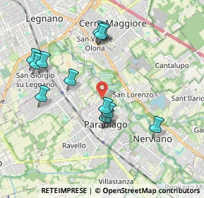 Mappa Via Vincenzo Gioberti, 20015 Parabiago MI, Italia (1.9)