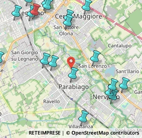 Mappa Via Vincenzo Gioberti, 20015 Parabiago MI, Italia (2.7975)