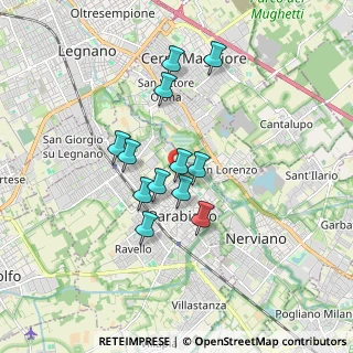 Mappa Via Vincenzo Gioberti, 20015 Parabiago MI, Italia (1.37167)