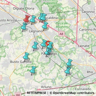 Mappa Via Vincenzo Gioberti, 20015 Parabiago MI, Italia (3.84067)