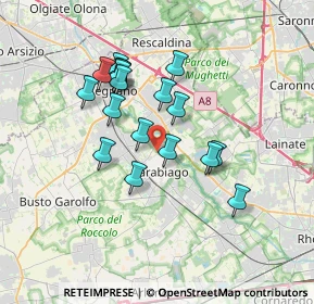 Mappa Via Vincenzo Gioberti, 20015 Parabiago MI, Italia (2.99667)