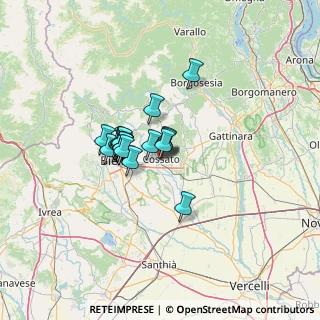 Mappa Via Martiri della Libertà, 13854 Quaregna BI, Italia (8.4075)