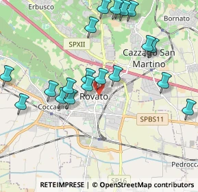 Mappa Via Rossi Gian Maria, 25038 Rovato BS, Italia (2.1765)
