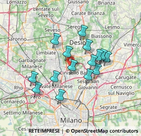 Mappa Via Tomaso Albinoni, 20037 Paderno Dugnano MI, Italia (5.89)