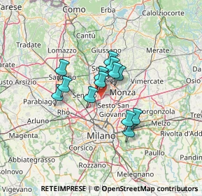 Mappa Via Tomaso Albinoni, 20037 Paderno Dugnano MI, Italia (9.09308)