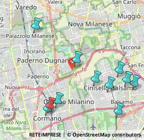 Mappa Via Tomaso Albinoni, 20037 Paderno Dugnano MI, Italia (2.44182)