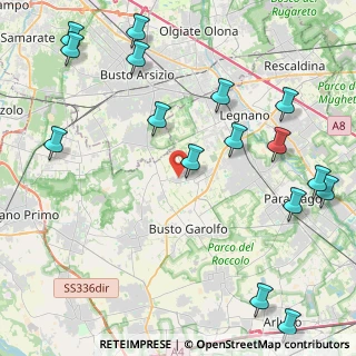 Mappa Via Padre Massimiliano Kolbe, 20020 Villa Cortese MI, Italia (5.57813)