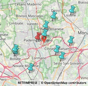 Mappa Via Antonio Stradivari, 20037 Paderno Dugnano MI, Italia (3.99636)
