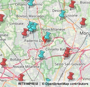 Mappa Via Antonio Stradivari, 20037 Paderno Dugnano MI, Italia (5.76)