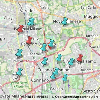 Mappa Via Gioacchino Rossini, 20037 Paderno Dugnano MI, Italia (2.27412)