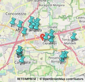 Mappa Via Monza, 20867 Caponago MB, Italia (2.01)