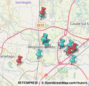 Mappa Via Cavalleggeri, 31021 Mogliano Veneto TV, Italia (3.65867)