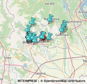 Mappa Via Borgata, 13836 Cossato BI, Italia (9.9365)
