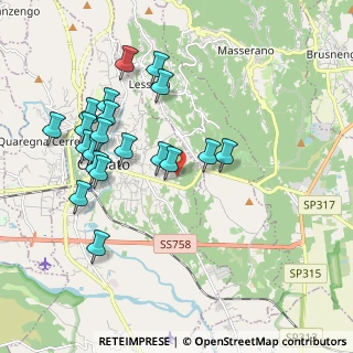 Mappa Via Borgata, 13836 Cossato BI, Italia (1.9645)