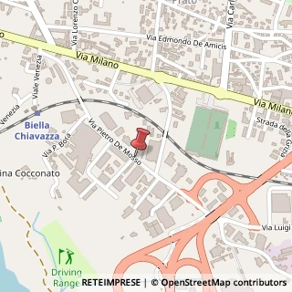 Mappa Via Pietro De Mosso, 29, 13900 Biella, Biella (Piemonte)