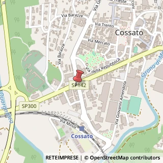 Mappa Via Giuseppe Mazzini, 2/1, 13836 Cossato, Biella (Piemonte)