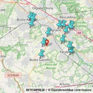 Mappa Via Albert Einstein, 20020 Villa Cortese MI, Italia (3.88929)