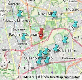 Mappa Via Erba, 20037 Paderno Dugnano MI, Italia (2.06545)