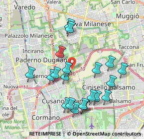 Mappa Via Erba, 20037 Paderno Dugnano MI, Italia (1.9355)