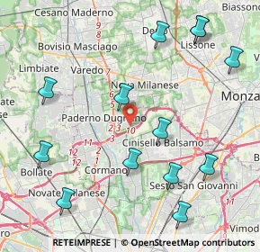 Mappa Via Erba, 20037 Paderno Dugnano MI, Italia (4.98077)