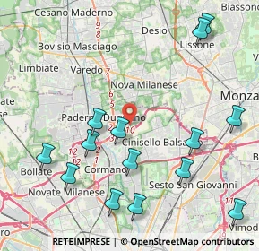 Mappa Via Erba, 20037 Paderno Dugnano MI, Italia (4.94357)