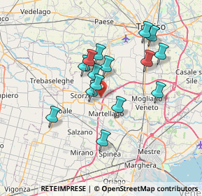 Mappa Via Giuseppe Ungaretti, 30037 Scorzè VE, Italia (6.04067)