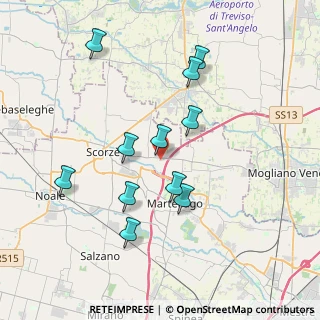 Mappa Via Giuseppe Ungaretti, 30037 Scorzè VE, Italia (3.57727)