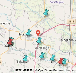 Mappa Via Giuseppe Ungaretti, 30037 Scorzè VE, Italia (5.48833)