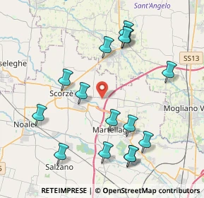 Mappa Via Giuseppe Ungaretti, 30037 Scorzè VE, Italia (4.27867)