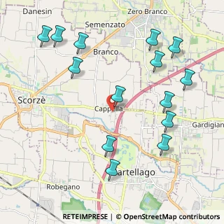 Mappa Via Giuseppe Ungaretti, 30037 Scorzè VE, Italia (2.39643)