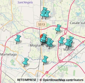 Mappa Via Camillo Benso Cavour, 31021 Mogliano Veneto TV, Italia (3.12353)