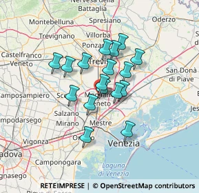 Mappa Via Camillo Benso Cavour, 31021 Mogliano Veneto TV, Italia (9.62471)